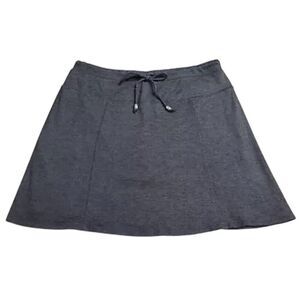 Green Tea Womens Plus Skort Skirt 2XL Black Grey Textured Knit Sporty XXL NEW